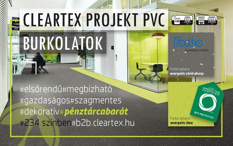 Cleartex PROJEKT PVC burkolatok