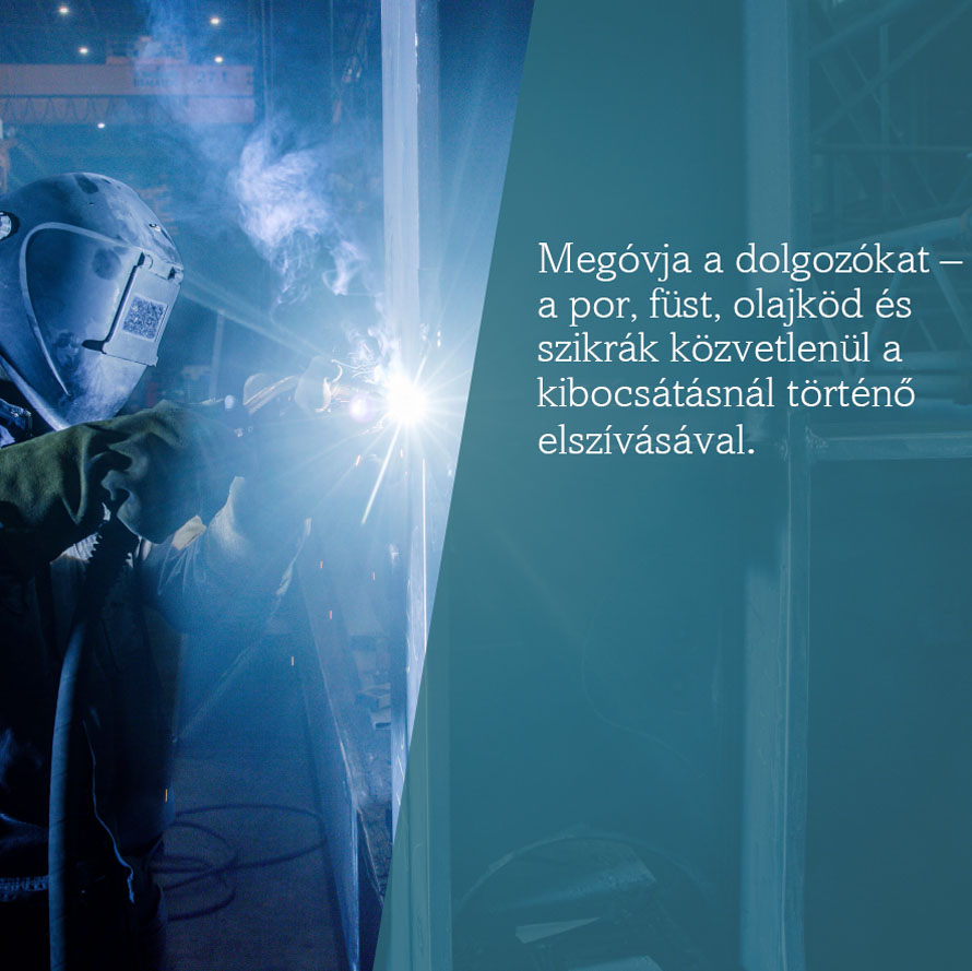 Védje hegesztőit és takarítson meg energiát az új Streamline Modular Hood moduláris elszívóernyő segítségével! 3 elszívó