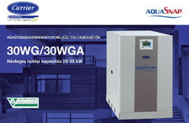 Carrier 30WG/WGA vízhűtéses/kondenzátor nélküli folyadékhűtők