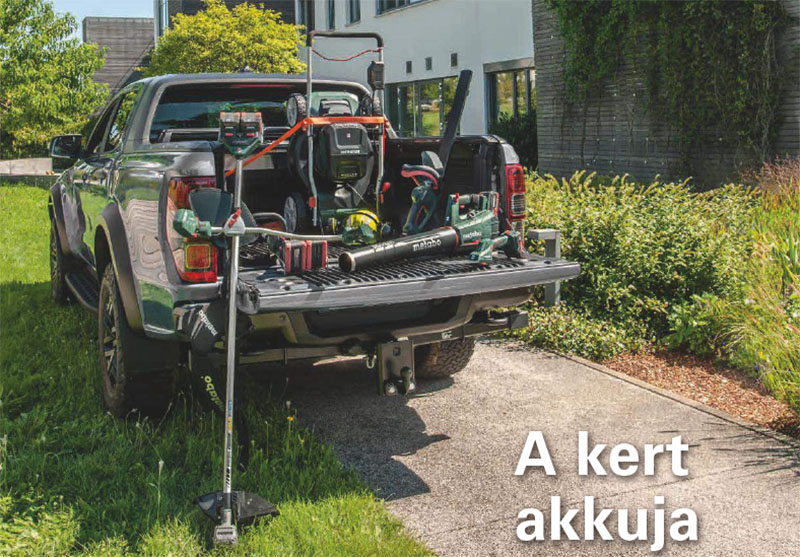 Tegye a kertjét vezetékmentessé! - új Metabo akkus kerti gép választék 1 Új Metabo akkus kerti gép választék