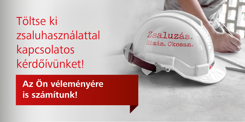 Ön milyen zsalut használ? És miért? Mondja el véleményét! 1 meva-felmérés zsaluzással kapcsolatos szokásokról