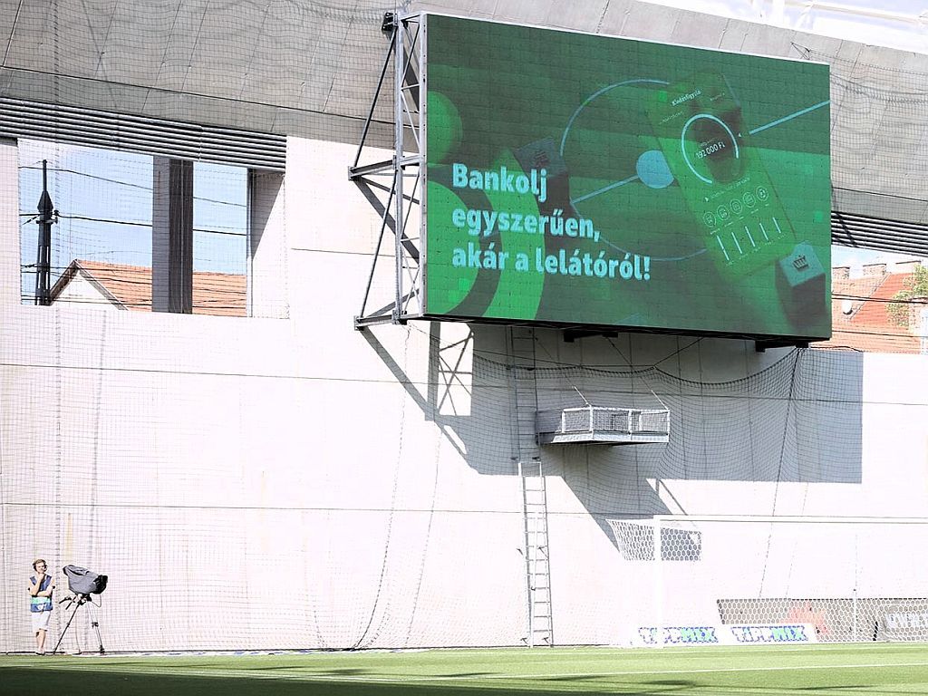 Új Hidegkuti Nándor Stadion LED-es eredményjelző tervezés, kivitelezés és üzemeltetés