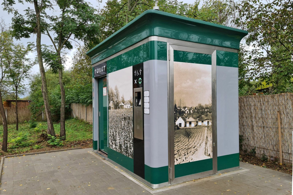 Art Relic Automatic, utcabútor jellegű, automatikus működésű köztéri illemhely, nyilvános WC