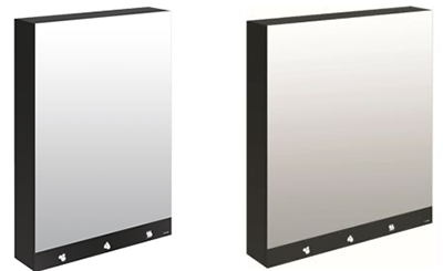 Új DELABIE Mirror Cabinet tükrös szaniteregységek 3 illetve 4 funkcióval 