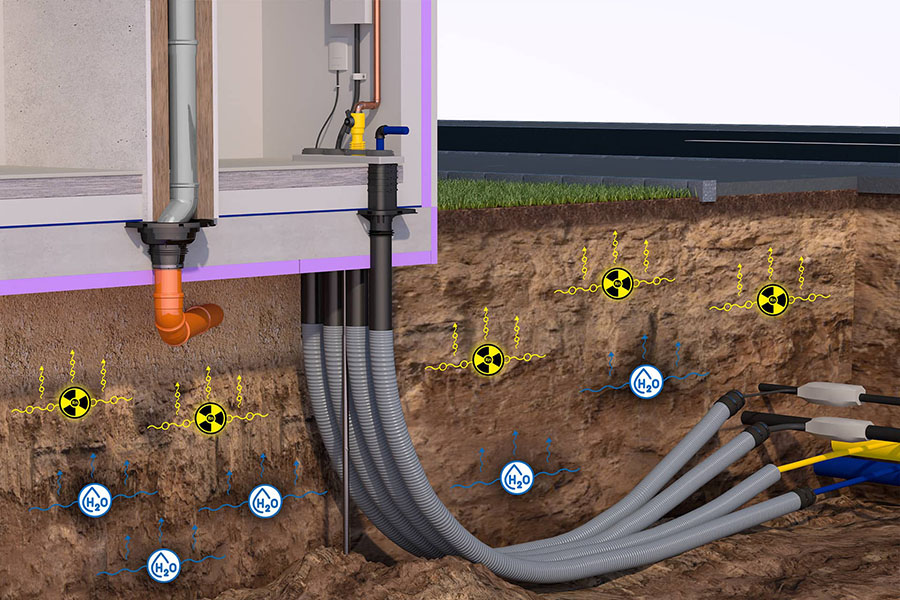 Biztonságosan a radongázzal és a nedvességgel szemben a Hauff-Technik termékeivel