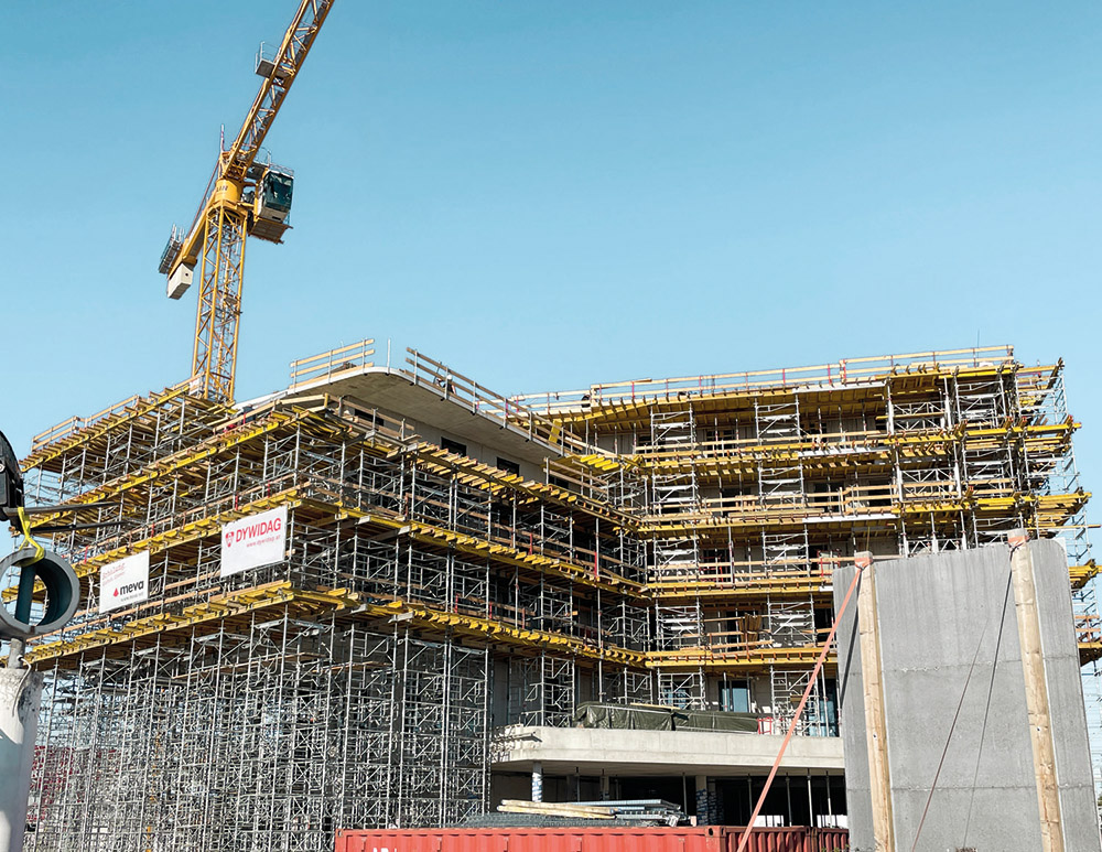 Rendhagyó szögek és formák Bécs Dywidag