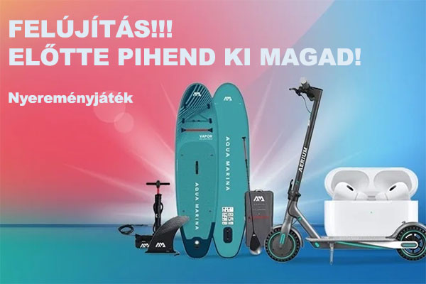 Felújítás Előtte pihend ki magad Nyereményjáték
