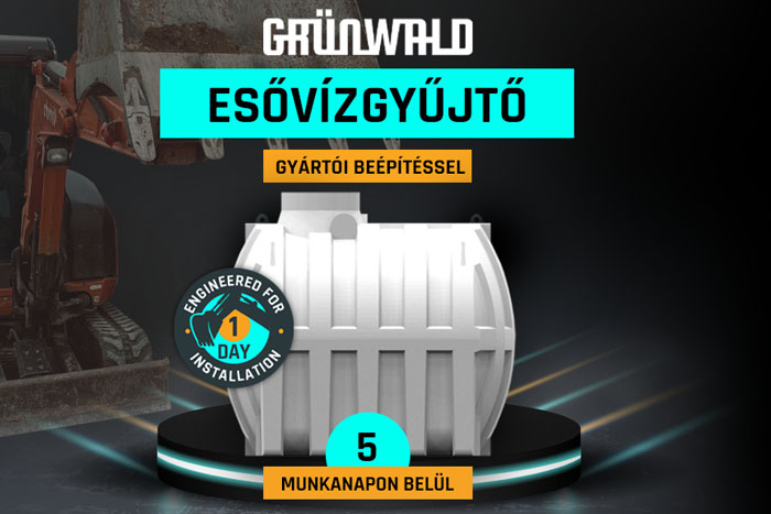 Grünwald esővízgyűjtő tartályok