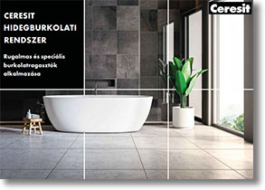 Komplex alkalmazási bemutató: Ceresit segédanyagok Geberit zuhanyfolyókához 4 Ceresit