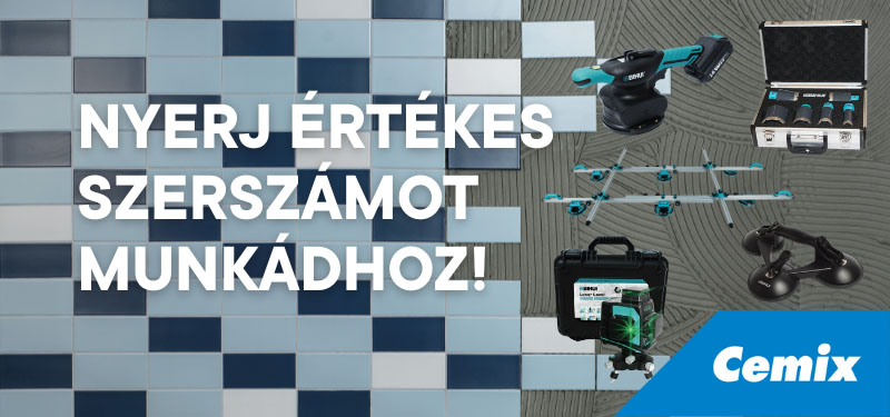"NYERJ értékes szerszámot munkádhoz!" - Cemix nyereményjáték 1 Cemix_BIHUI_nyereményjáték NYERJ értékes szerszámot munkádhoz 2025 október
