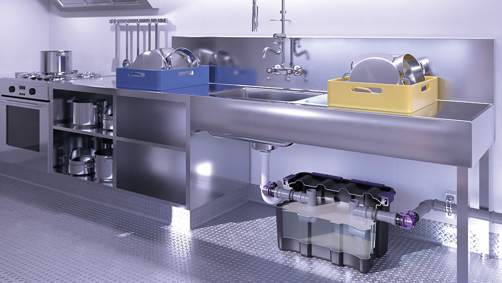 KESSEL EasyClean free UnderSink - zsírleválasztó a legkisebb helyekre is