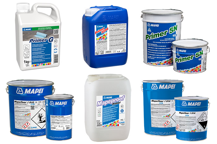 Mapei alapozók, tapadóhidak