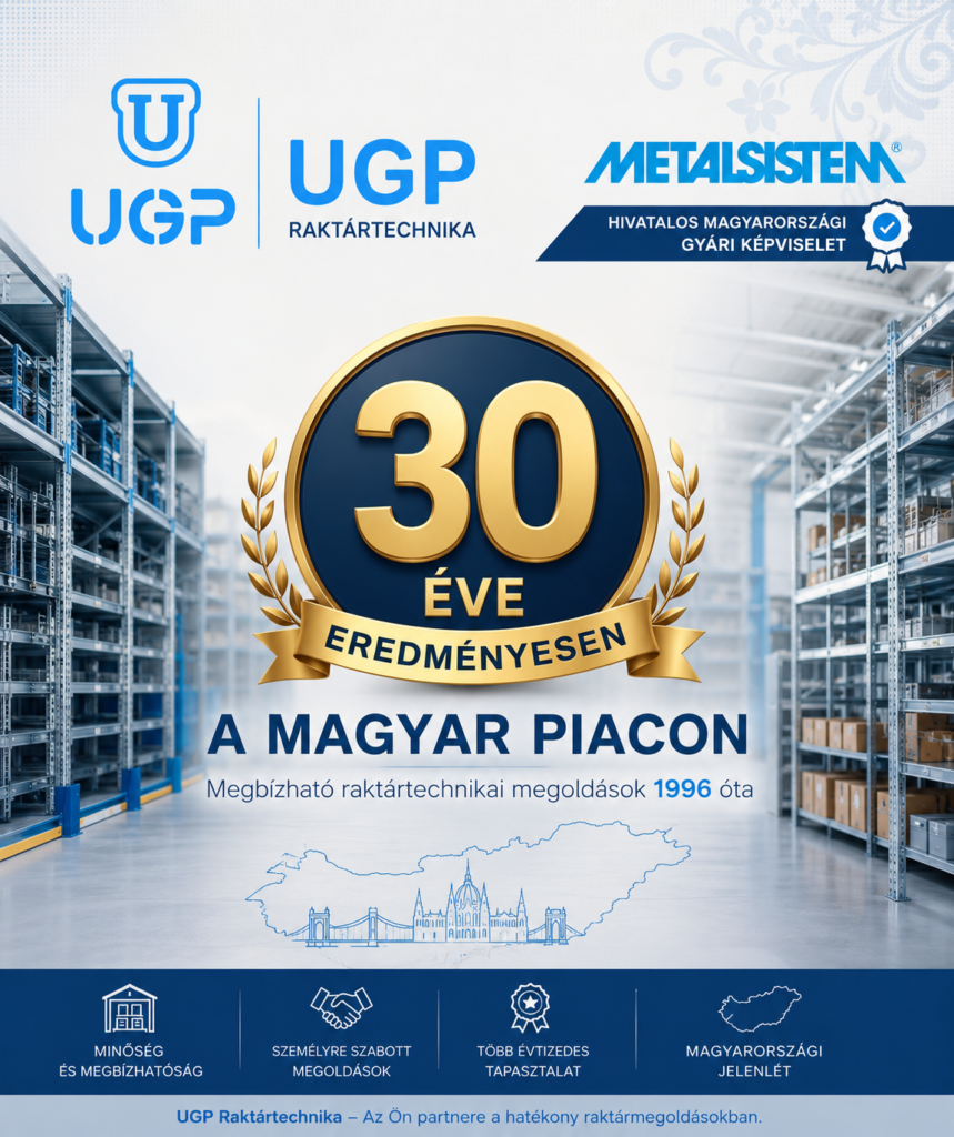 UGP S1 csavarmentes salgó polc már 30 éve a magyar piacon